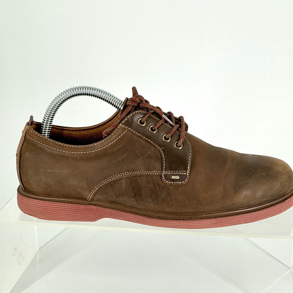 Florsheim Boys Size 6 Leather Derby Shoes Brown Supacush Jr.